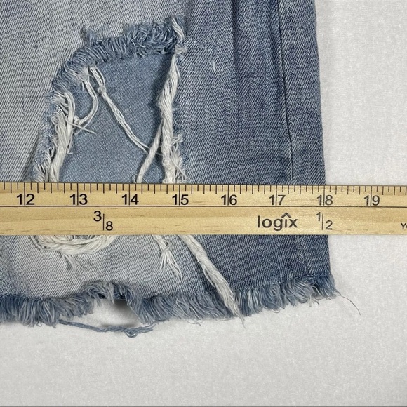Judy Blue Mini Skirt Med Distressed Destroyed Y2K Soft Girl Grunge Paris Hilton - Picture 8 of 8